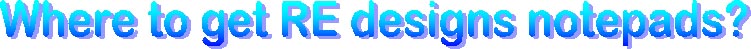 get RE designs noteapds