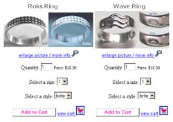 Hani rings shopping catalog