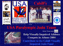 Cahill's paralympic judo team website
