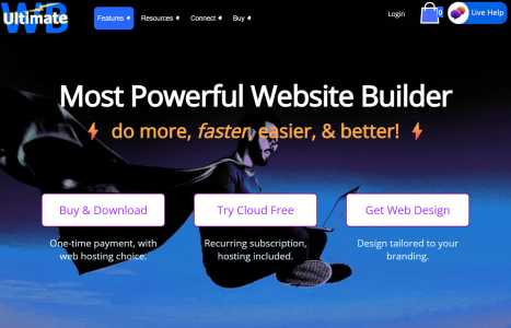 UltimateWB, DIY website builder
